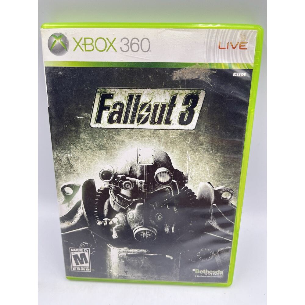 Fallout 3 (Microsoft Xbox 360, 2008) CIB Complete W/ Manual Tested Working